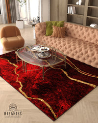 Thumbnail for Maroon Abstract Centerpiece (Rug)
