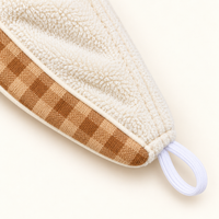 Microfiber Hair Towel Wrap with Button Loop | Quick-Dry Hair Turban