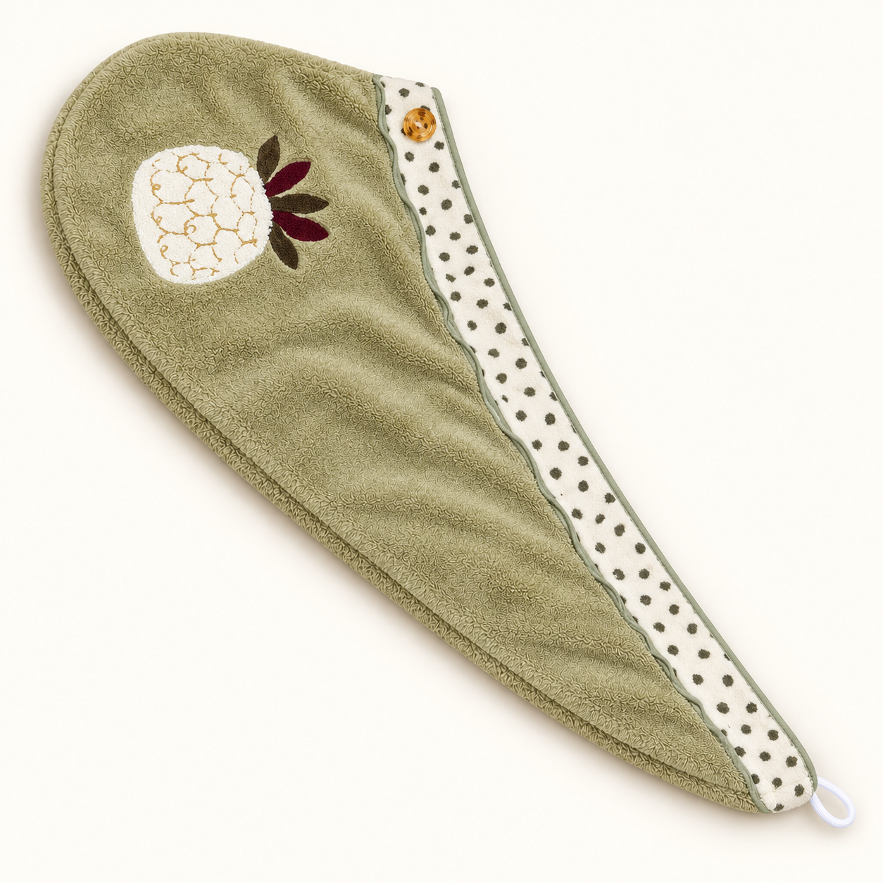 Microfiber Hair Towel Wrap with Button Loop | Quick-Dry Hair Turban