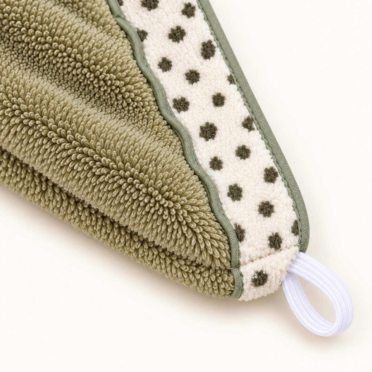 Microfiber Hair Towel Wrap with Button Loop | Quick-Dry Hair Turban