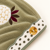 Microfiber Hair Towel Wrap with Button Loop | Quick-Dry Hair Turban