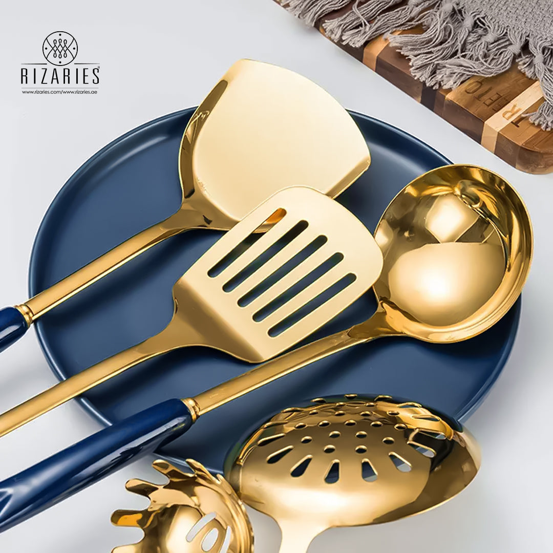 Serving Spoon Set with Stand