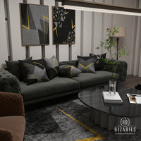 Thumbnail for Shades of Grey Triangle Throw Cushions Set of 6