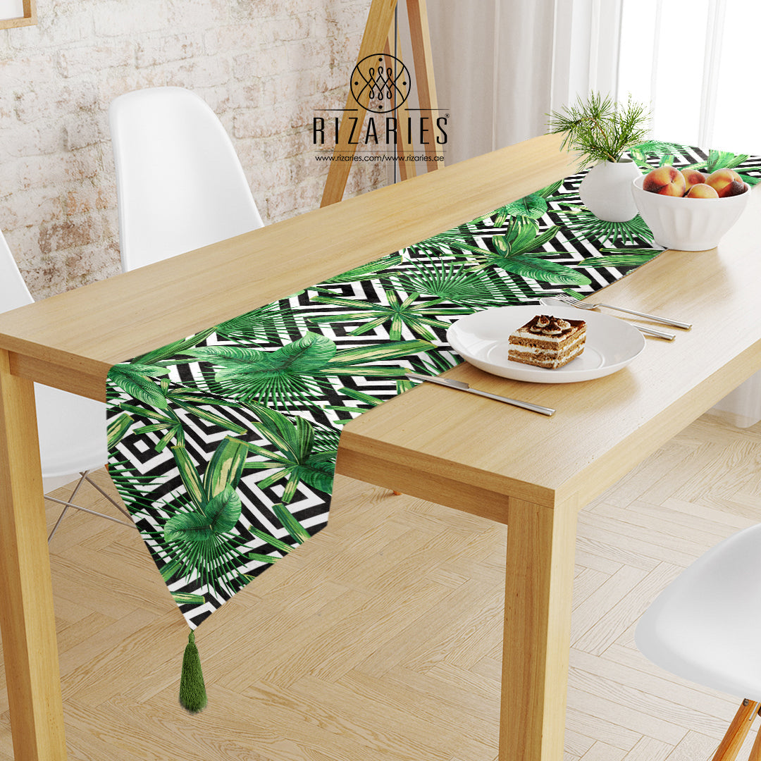 Tropical Geometric Table Runner