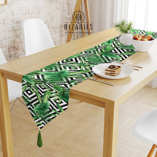 Tropical Geometric Table Runner