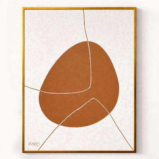 Rust Abstract Canvas Painting