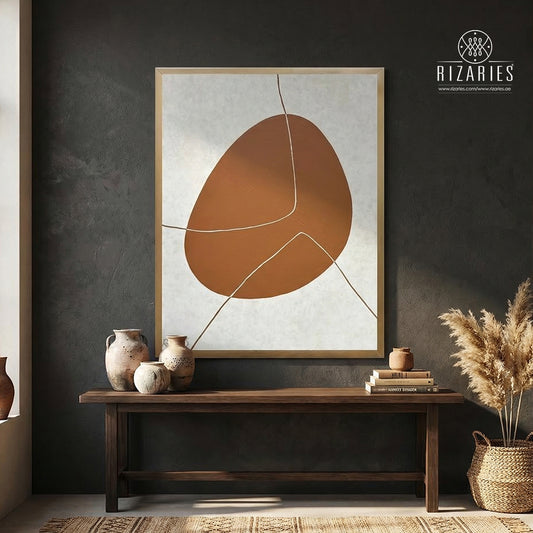 Rust Abstract Canvas Painting