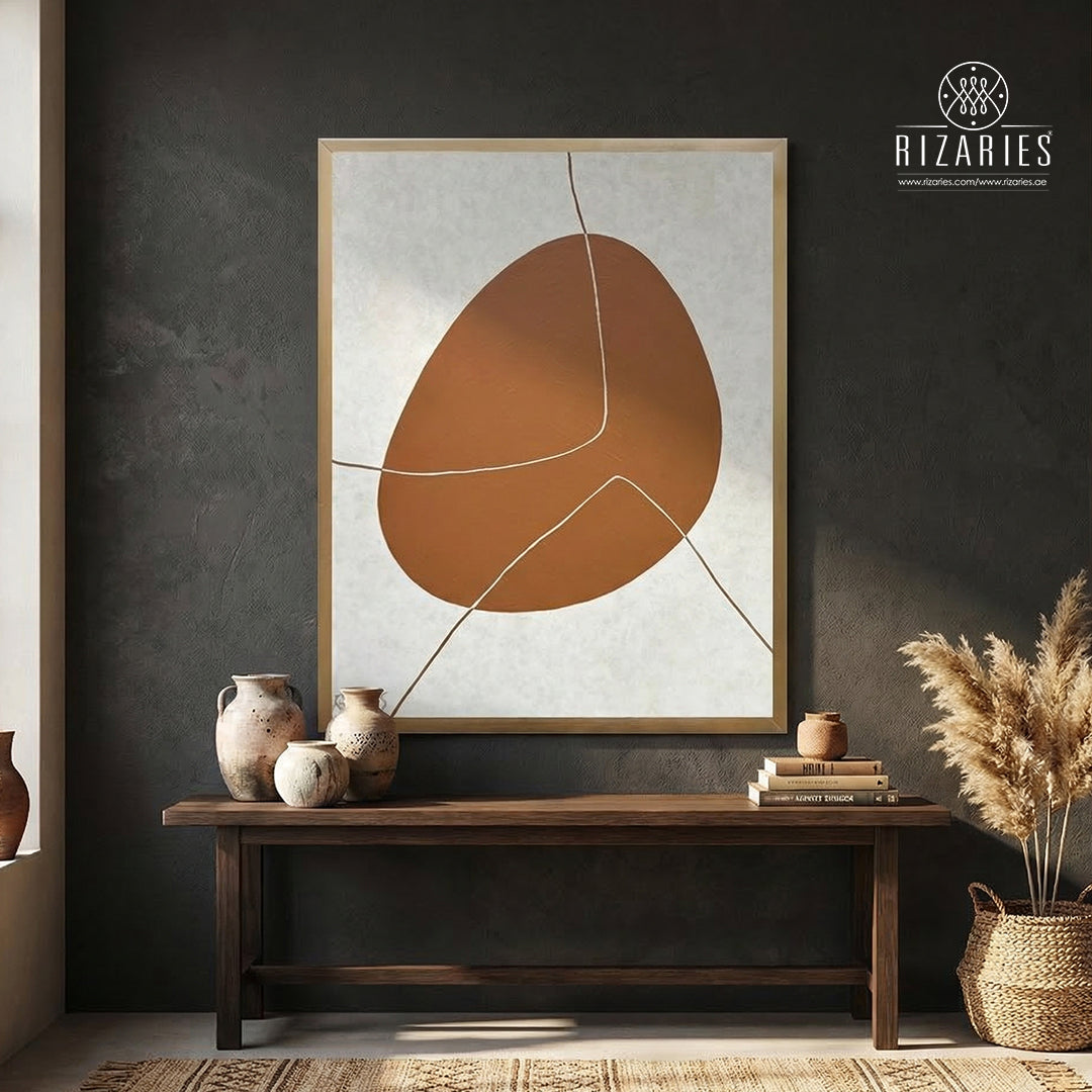 Rust Abstract Canvas Painting