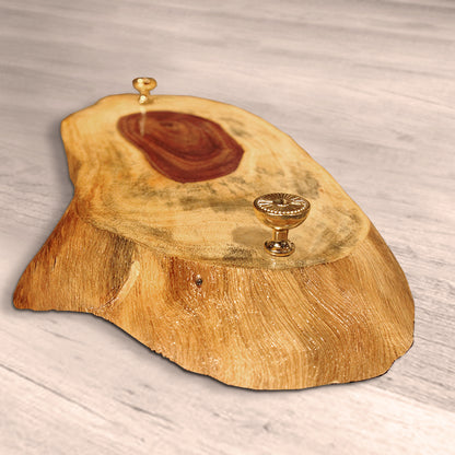 Shesham Abstract Shape Wooden Platter