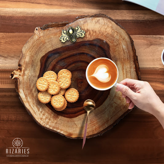 New Shesham Round Wooden Steak Platter