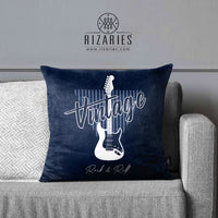 Thumbnail for SuperSoft Vintage Music Theme Throw Cushion