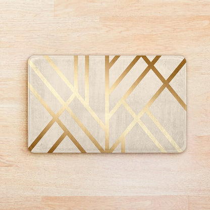 SuperSoft Copper Gold Art Deco Door Mat