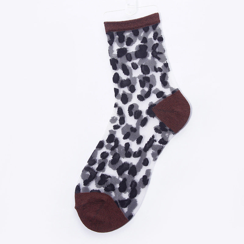 Cheetah Women Summer Sheer Socks