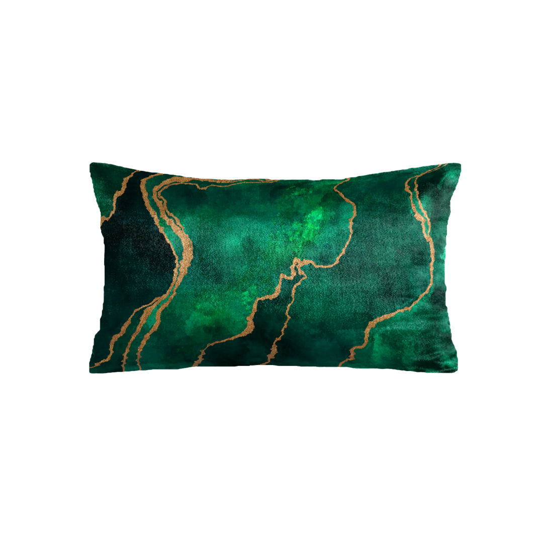 SuperSoft Green Gold Abstract Rectangle