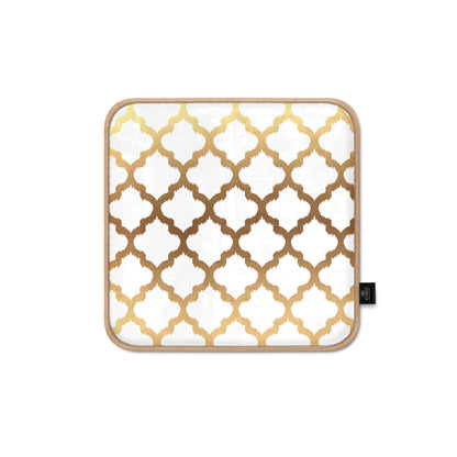 Super Soft Gold Ikat Chair Cushion