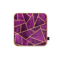 Thumbnail for Super Soft Purple Geometric Chair Pad/Cushion