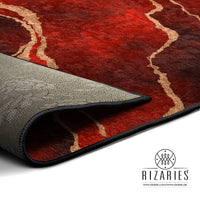 Thumbnail for Burgundy Abstract Centerpiece (Rug)