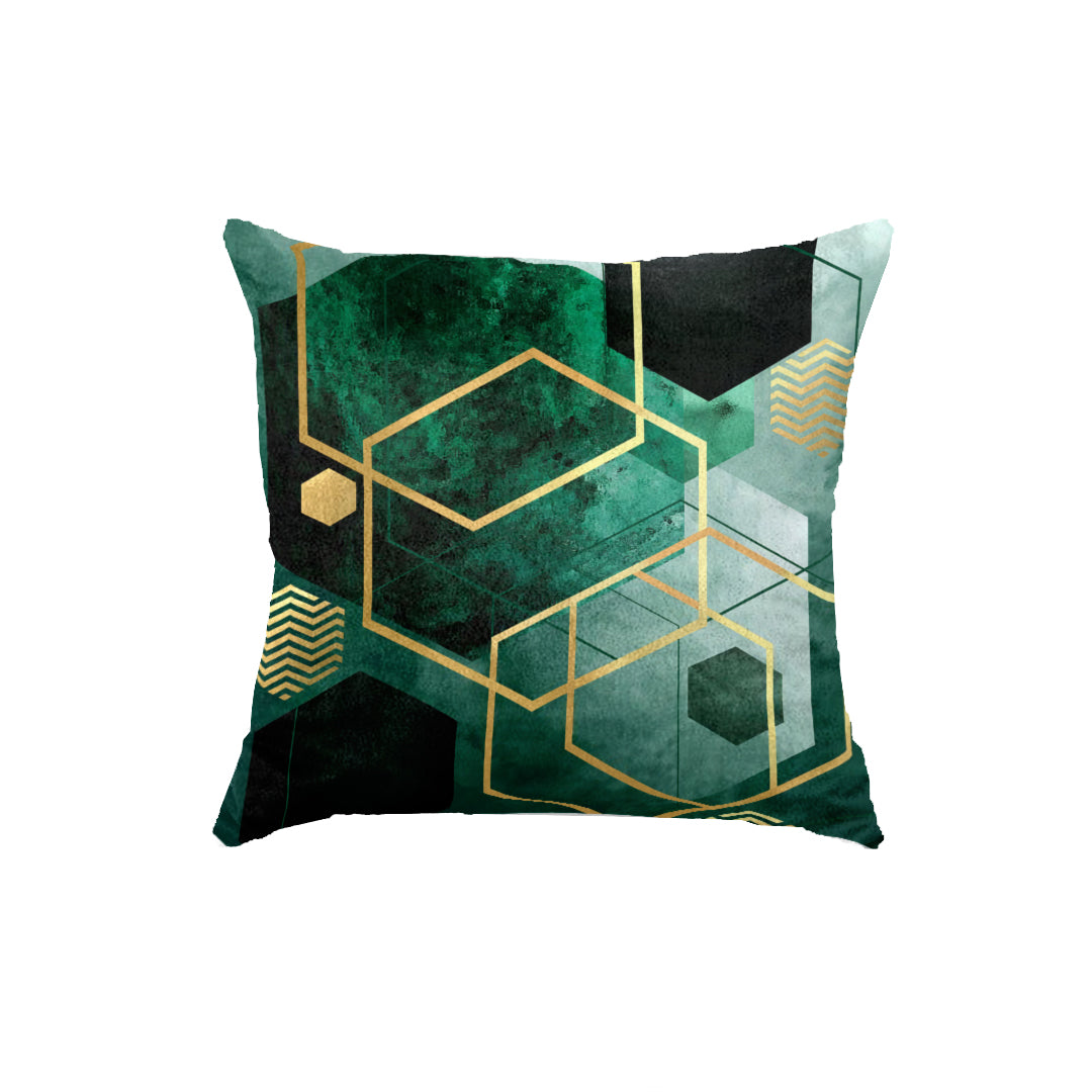 SuperSoft Emerald Green Abstract Geo