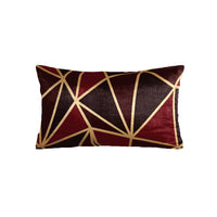 SuperSoft Burgundy Geo Metallic Rectangle