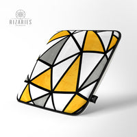 Thumbnail for Super Soft Yellow Geometric Chair Cushion