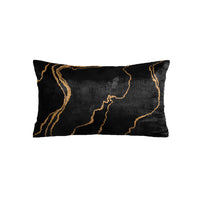 Thumbnail for SuperSoft Black Gold Abstract Pattern Rectangle