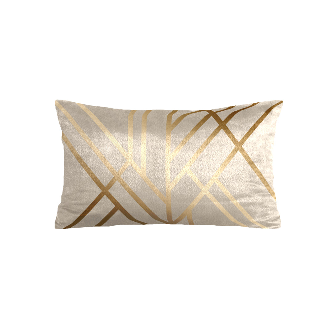 SuperSoft Beige Art Deco Rectangle