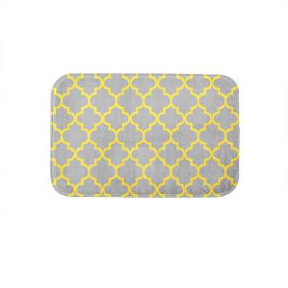 SuperSoft Mustard Quatrefoil Door Mat