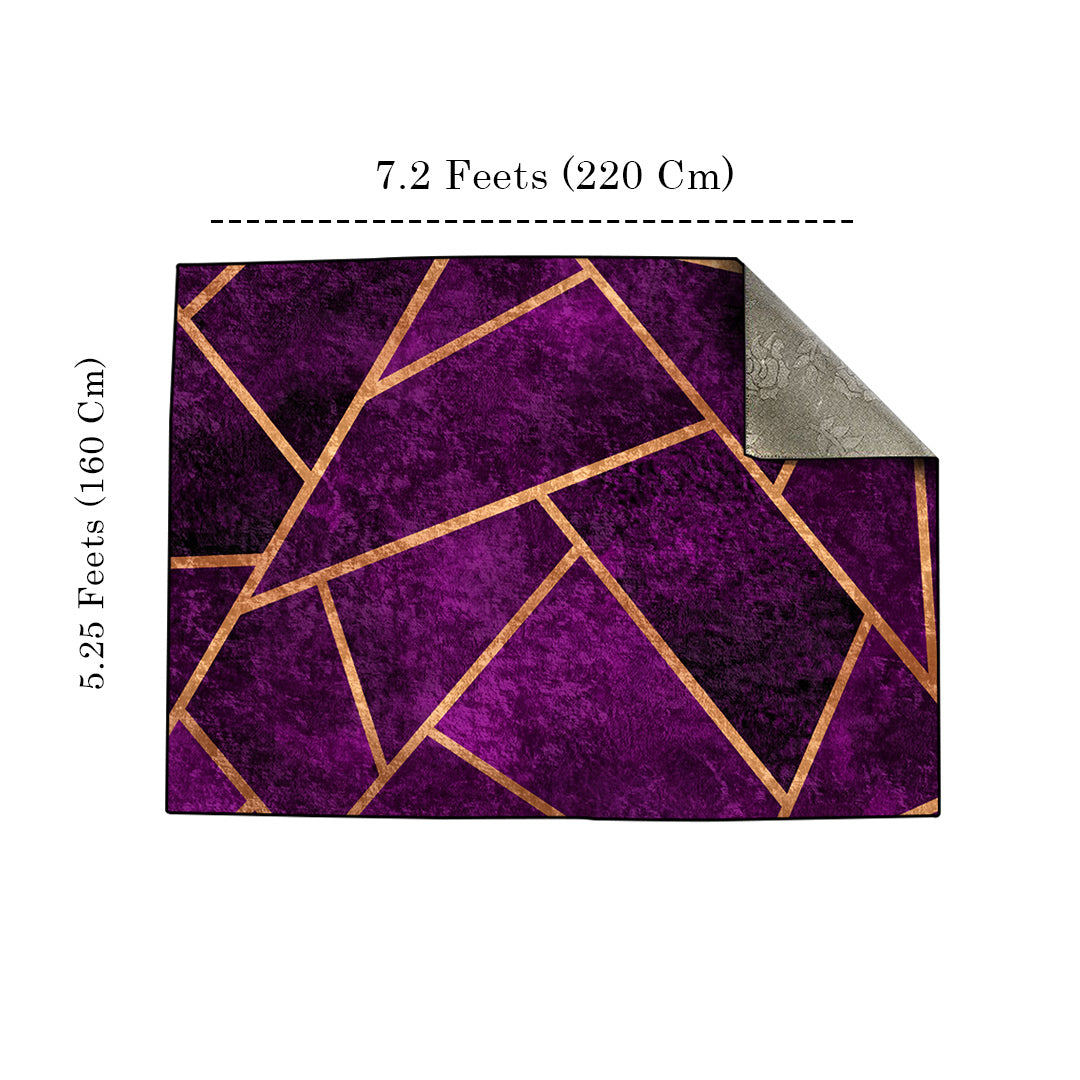 Purple Geometric Centerpiece (Rug)