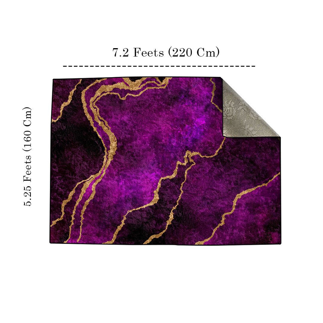 Purple Abstract Centerpiece (Rug)
