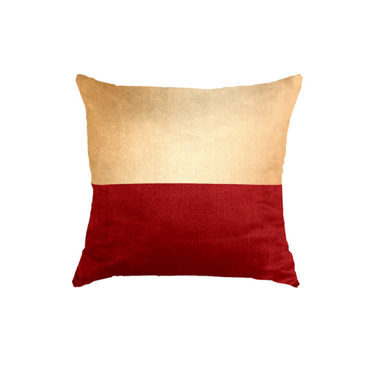 SuperSoft Maroon Gold Shaded Throw Cushion