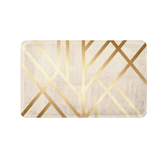 SuperSoft Copper Gold Art Deco Door Mat