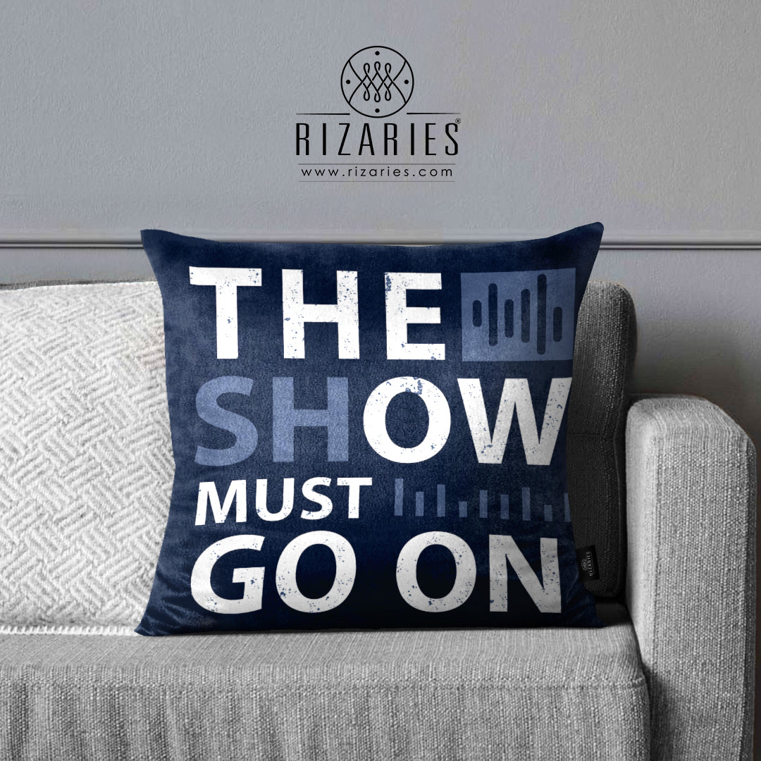 SuperSoft Show Must Go On Music Theme Throw Cushion