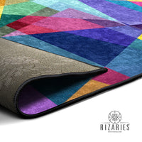 Thumbnail for Colorful Abstract Geo Centerpiece (Rug)