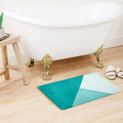 SuperSoft Tri Teal Turquoise Door Mat