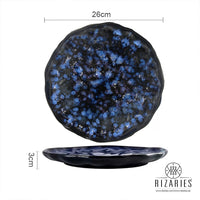 Thumbnail for Blue Round Porcelain Plates