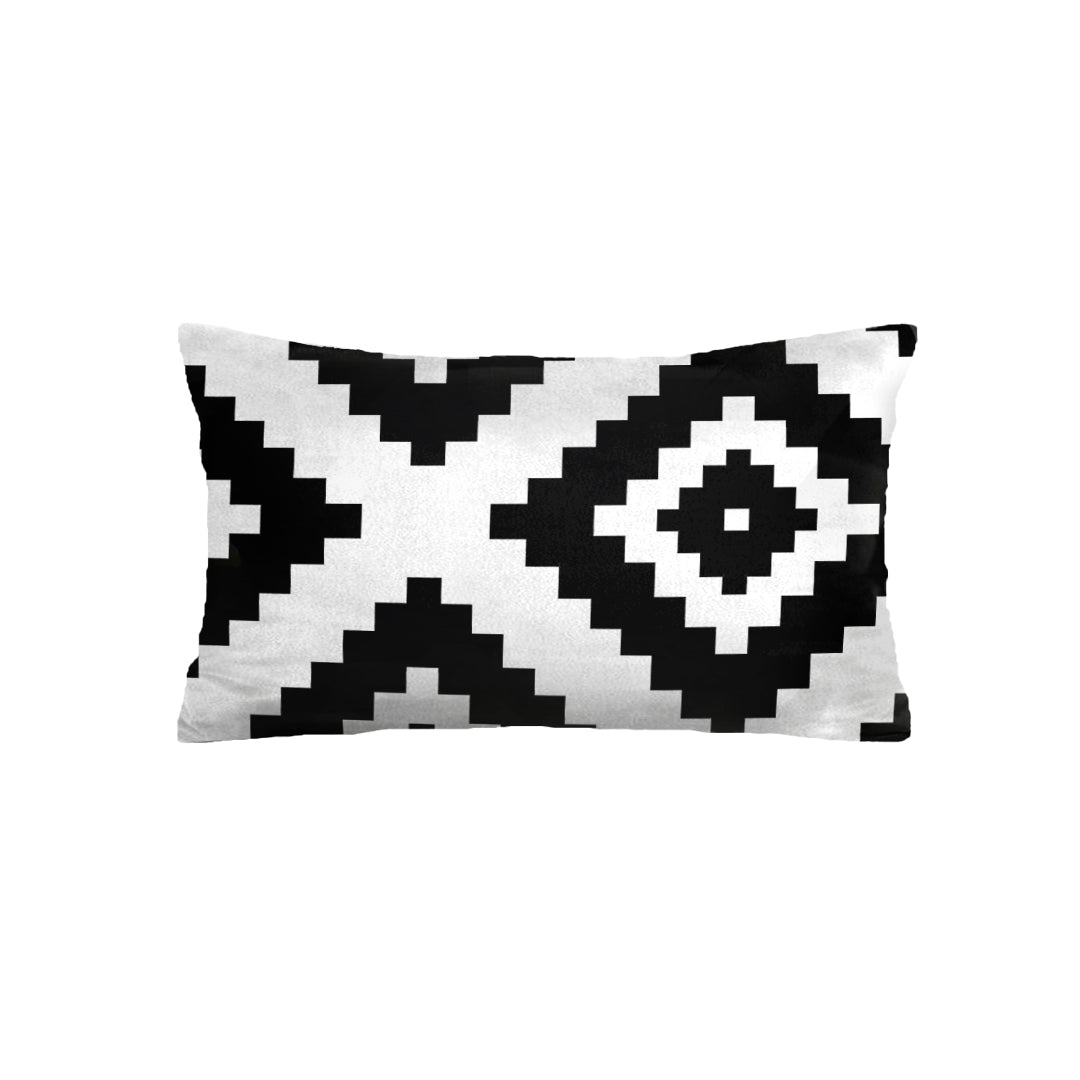 SuperSoft Black & White Abstract Geometric Rectangle