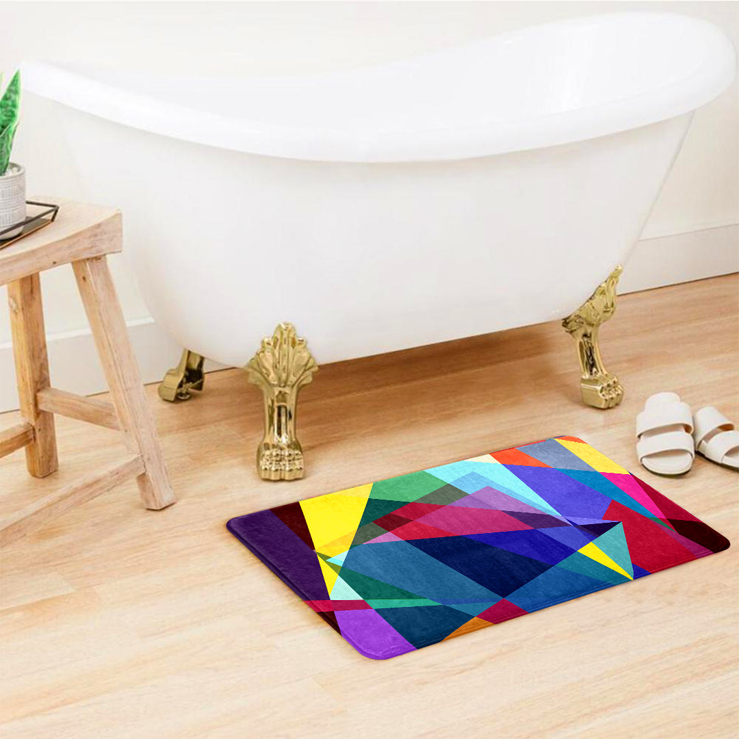 SuperSoft Colorful Geo Door Mat