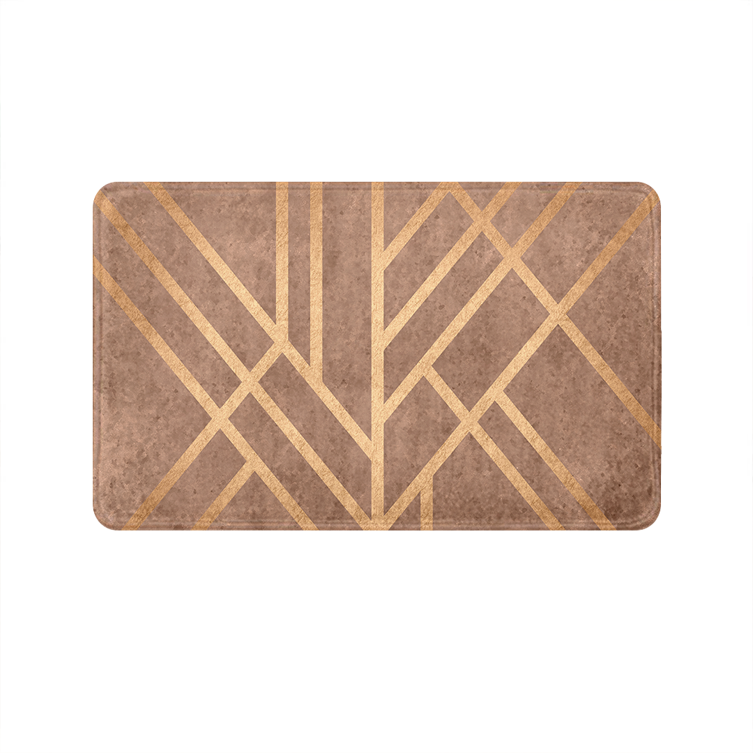 SuperSoft Copper Art Deco Door Mat