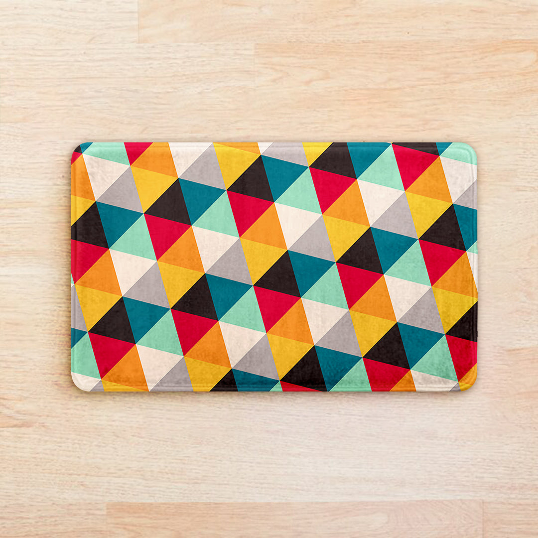 SuperSoft Colorful Small Triangle Door Mat