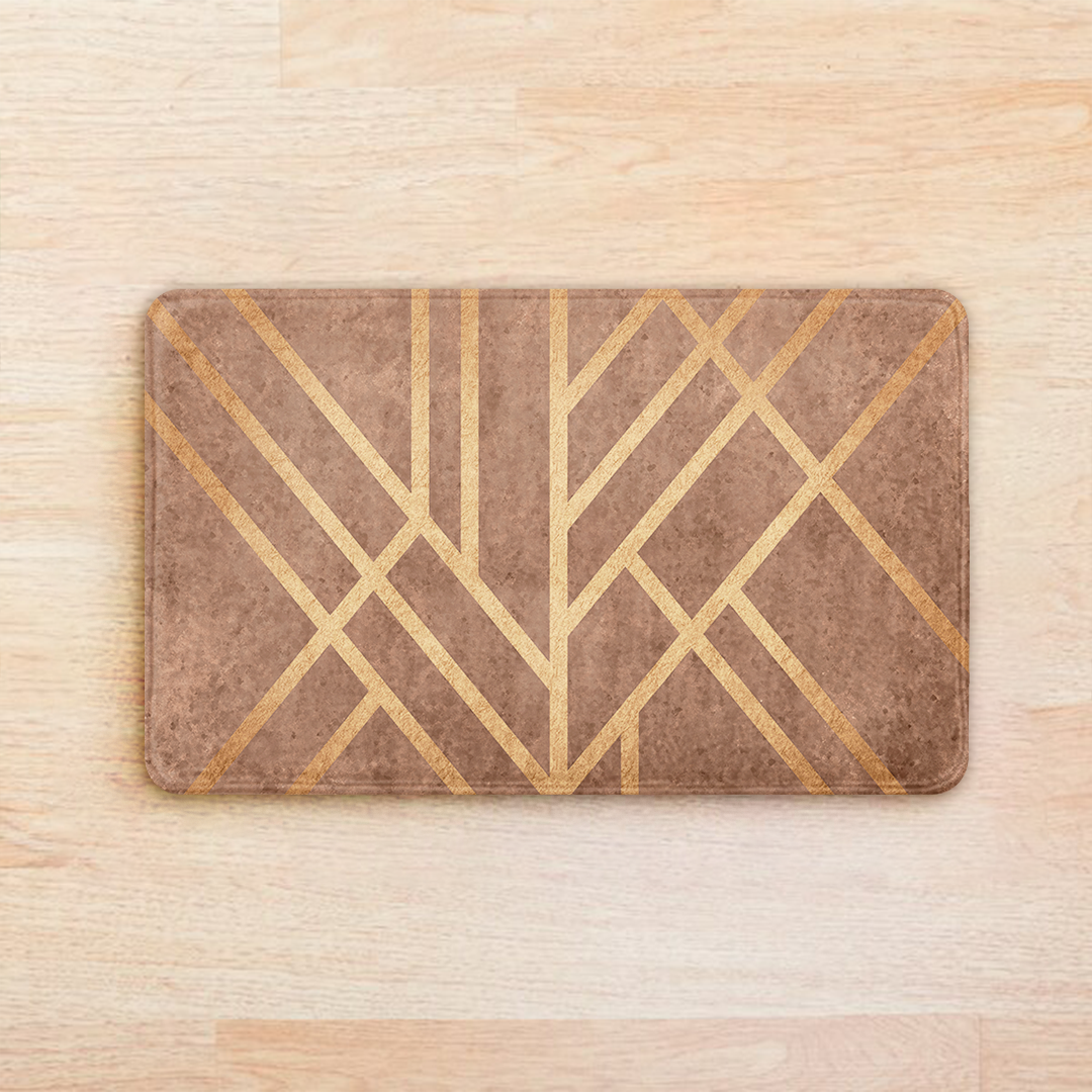 SuperSoft Copper Art Deco Door Mat