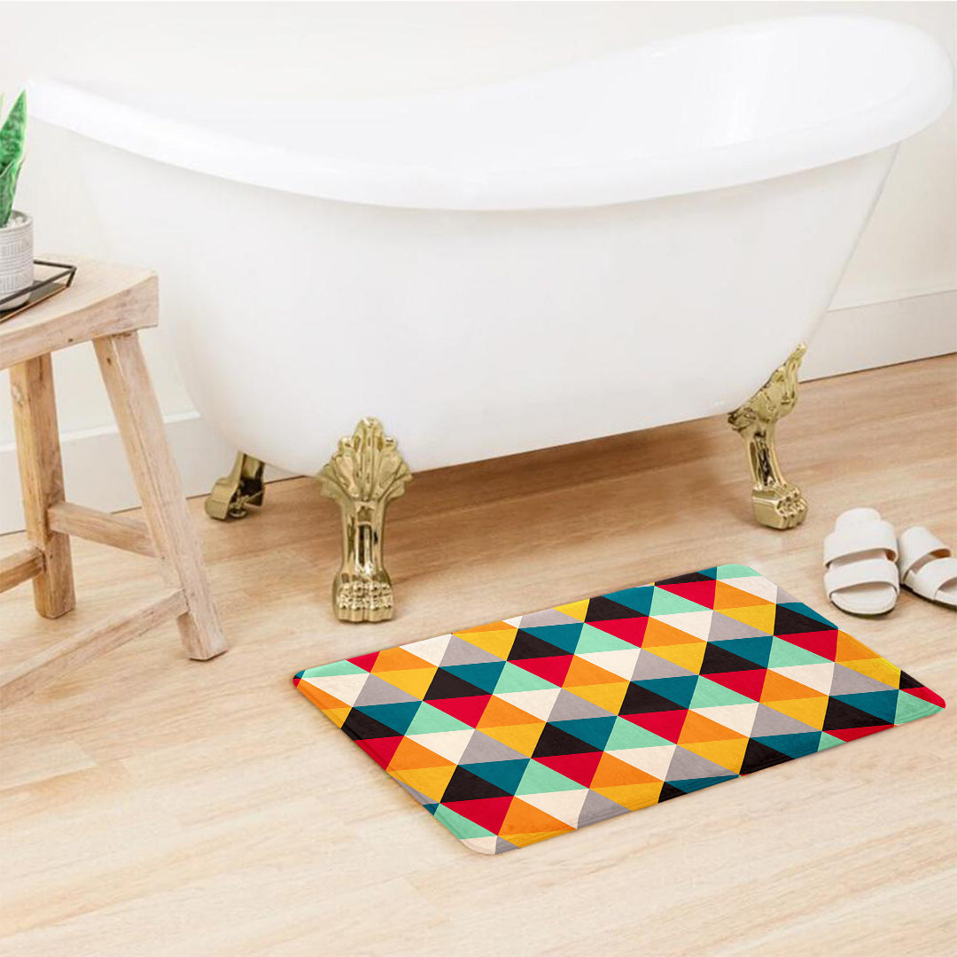 SuperSoft Colorful Small Triangle Door Mat