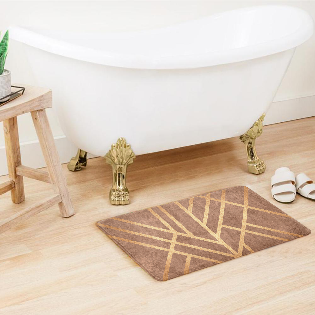 SuperSoft Copper Art Deco Door Mat