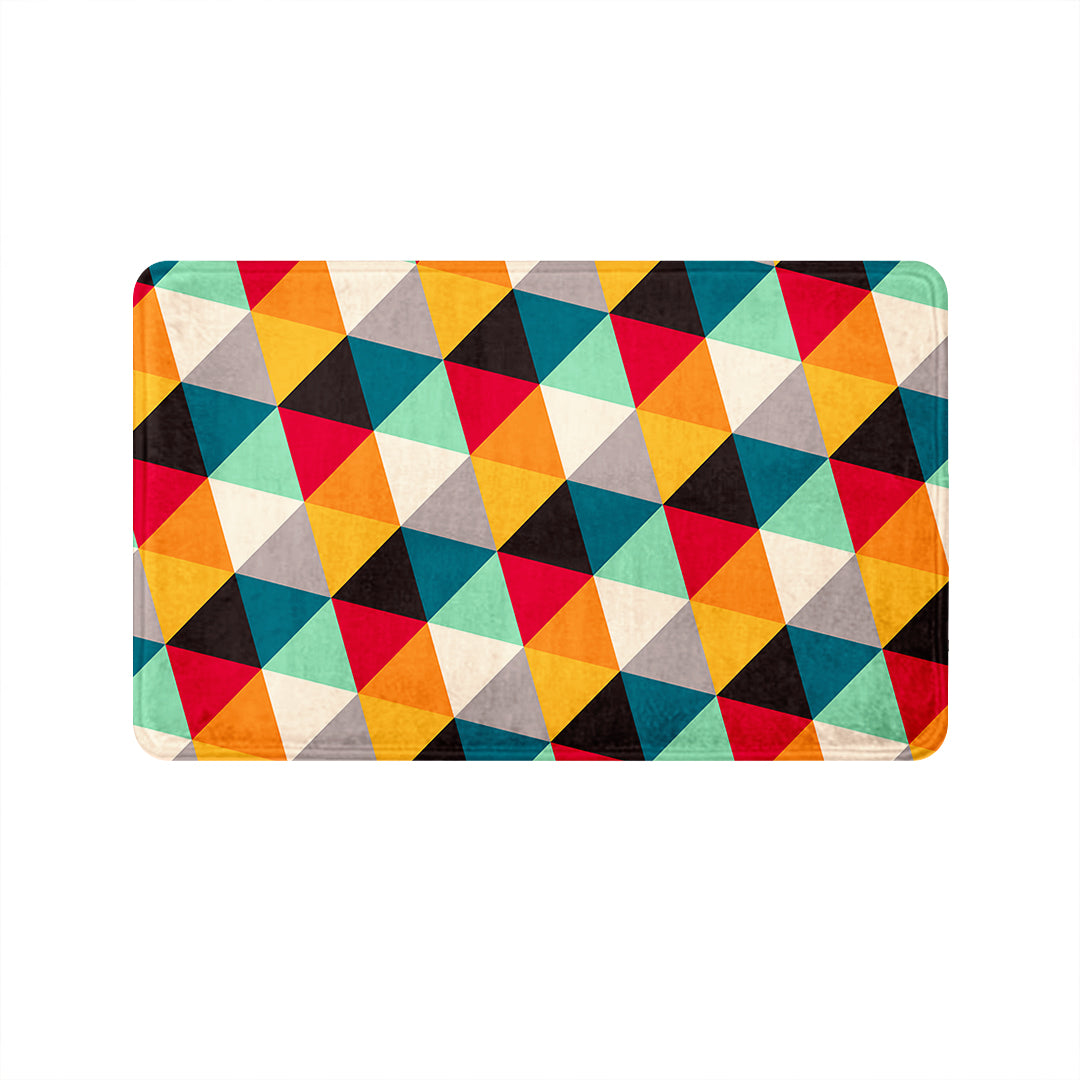 SuperSoft Colorful Small Triangle Door Mat