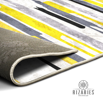 Yellow Lines Centerpiece (Rug)