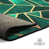 Thumbnail for New Green Geometric Centerpiece (Rug)
