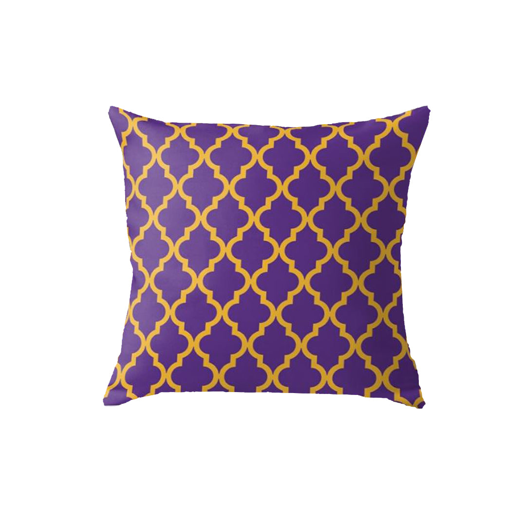 SuperSoft Moroccan Quatrefoil Purple