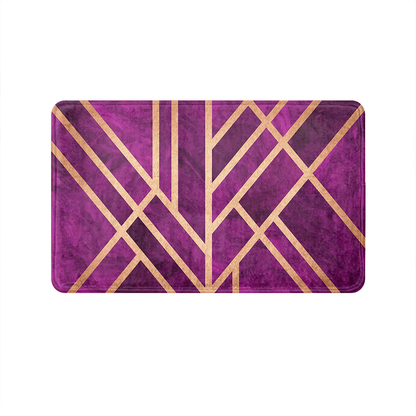 SuperSoft Purple Art Deco Door Mat