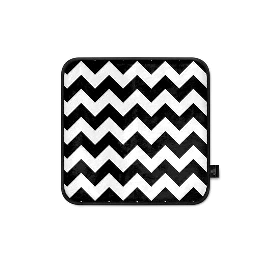 Super Soft Black & White Chair Pad/Cushion
