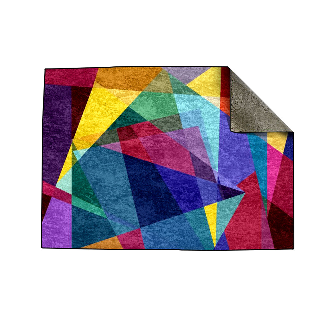 Colorful Abstract Geo Centerpiece (Rug)