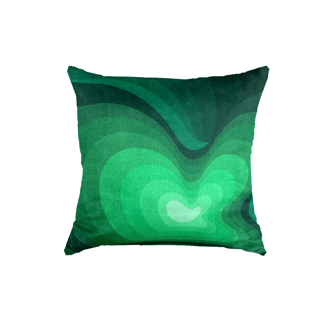 SuperSoft Shades of Green Throw Cushion